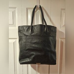 Rebecca Minkoff Elegant Black Leather Tote Bag